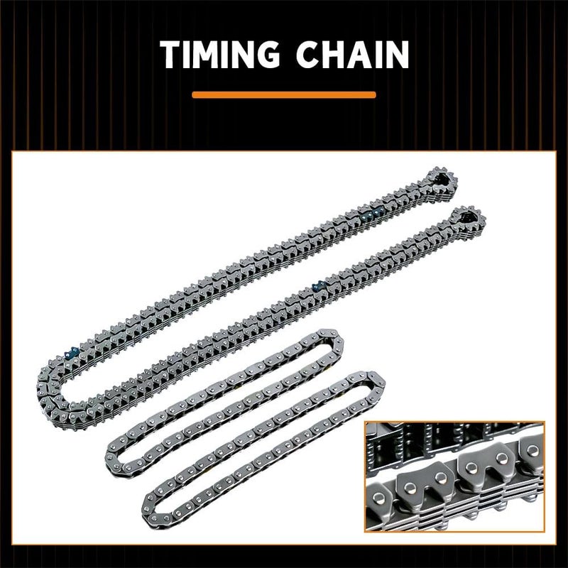 loosoo Engine Timing Chain Kit with Tensioner & Guide Compatible with 2011-2017 F150 Flex Taurus Edge Explorer Mustang Lincoln MKS MKX MKZ 3.7L 3.5L - Image 3
